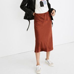NWT Madewell Midi Slip Skirt, Size 8